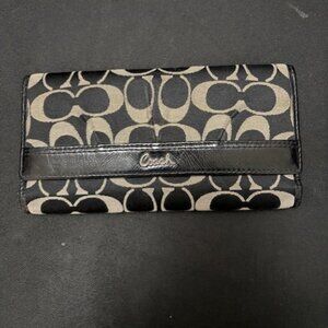 Coach Full Size Pleated Wallet